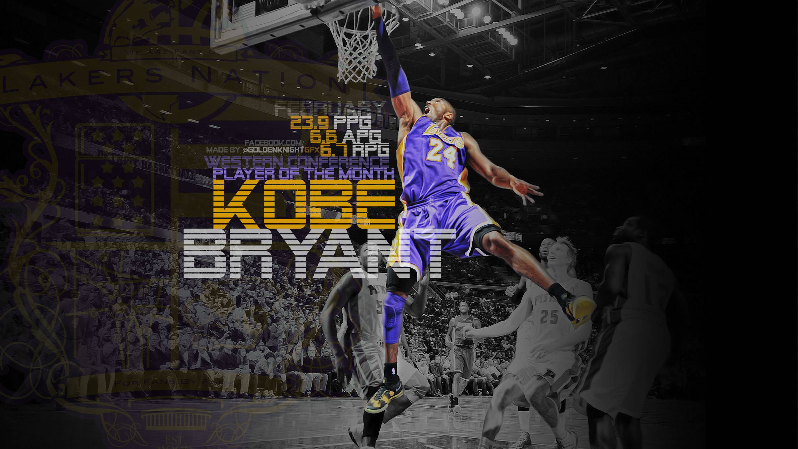 Kobe Bryant Dunk Wallpaper Hd-wz95m23 - Kobe Bryant Wallpaper Full Hd , HD Wallpaper & Backgrounds