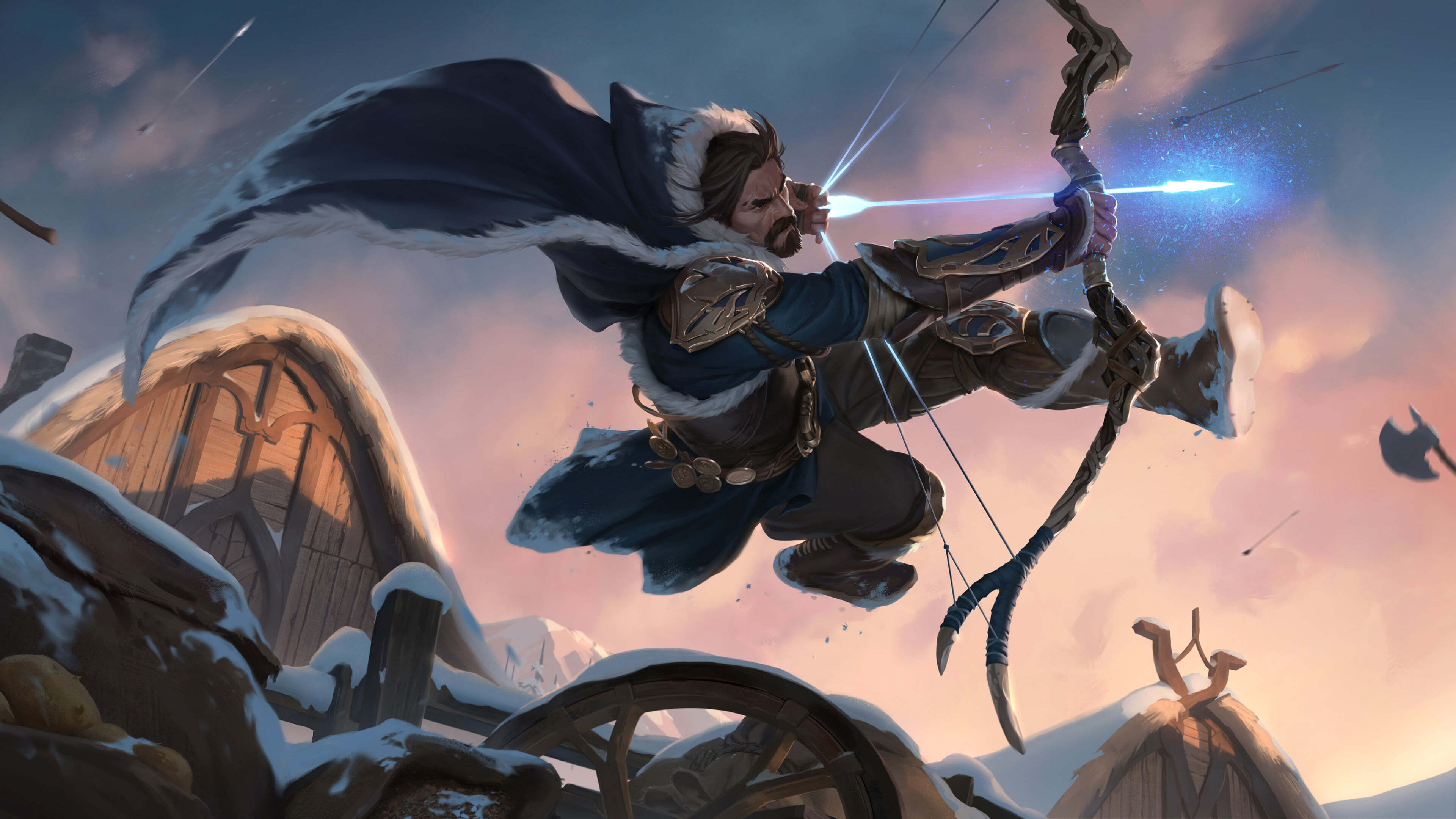 Legends Of Runeterra Icevale Archer Uhd 4k Wallpaper - Legends Of Runeterra Freljord , HD Wallpaper & Backgrounds