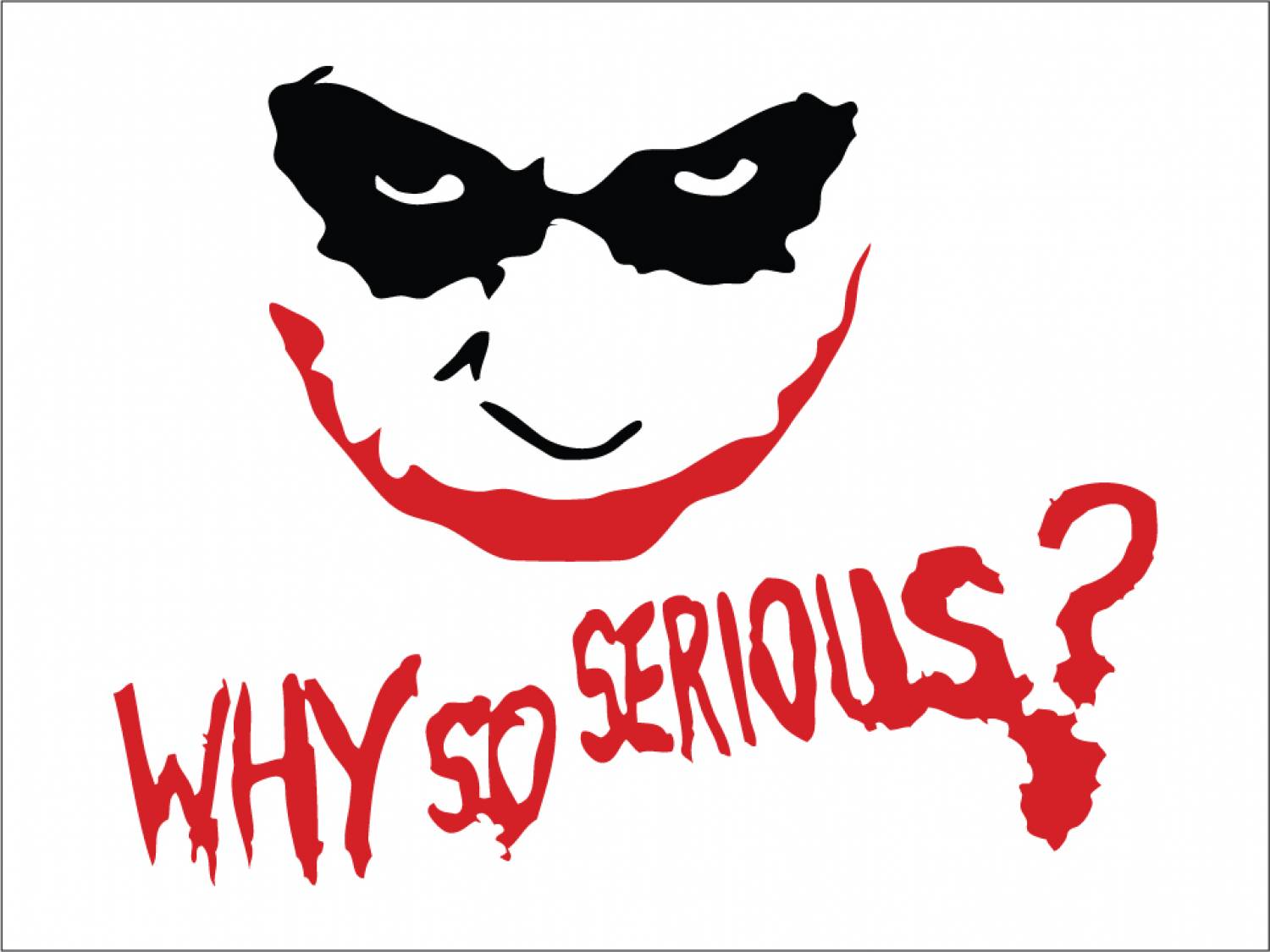 Why So Serious Wallpaper - Heath Ledger Joker Clip Art , HD Wallpaper & Backgrounds