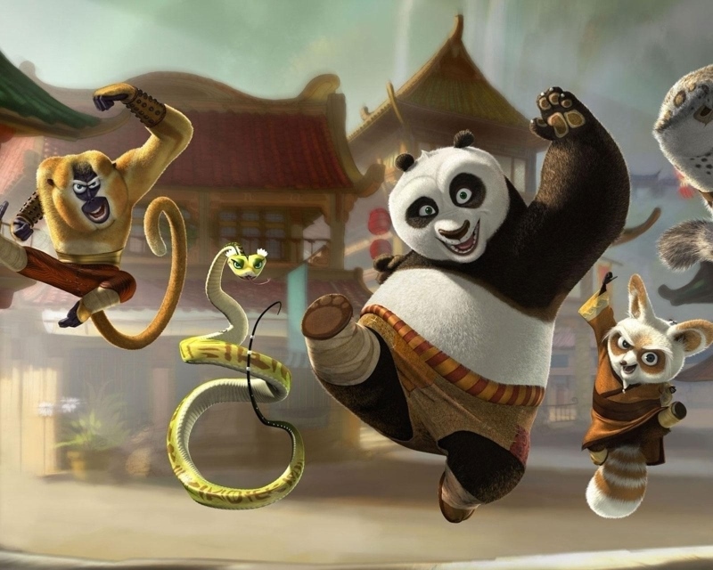 Action Movie Kung Fu Panda （wallpaper 3） , HD Wallpaper & Backgrounds