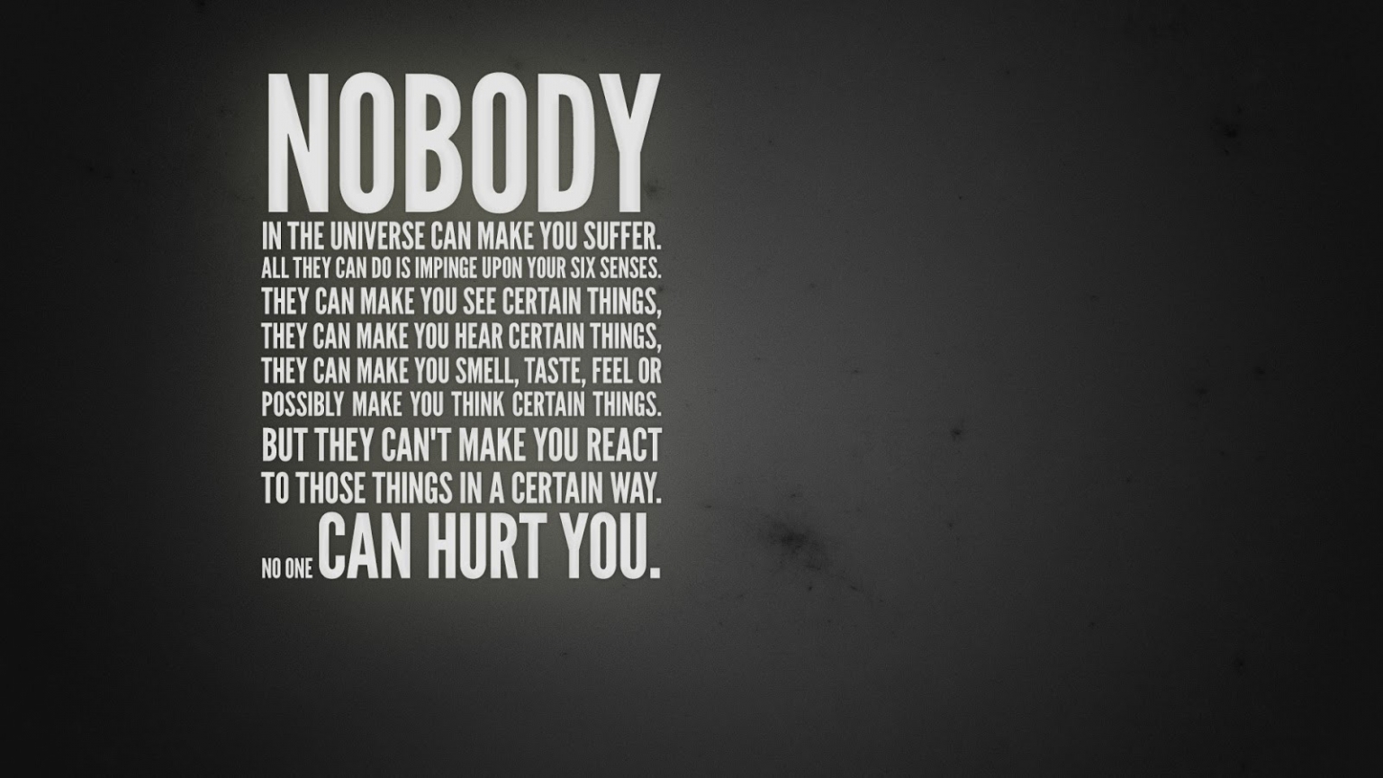 Nobody Can Hurt You Best Wallpapers - Inspiring Gaming Quotes , HD Wallpaper & Backgrounds