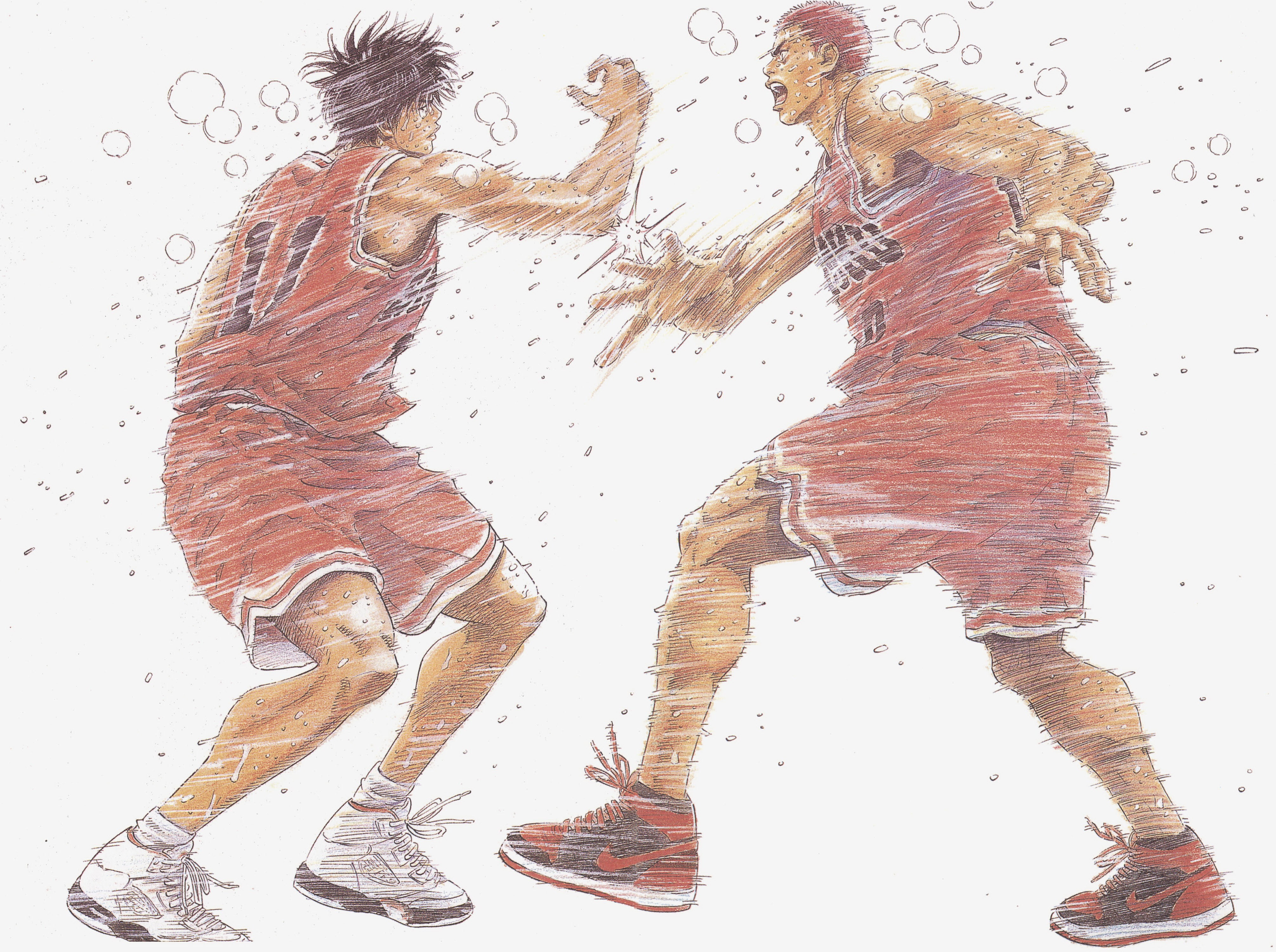 Slam Dunk Sakuragi Rukawa , HD Wallpaper & Backgrounds