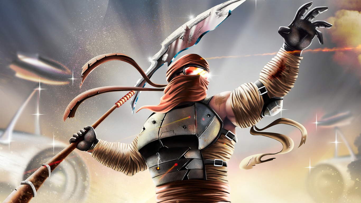 Fantasy Spear Warrior , HD Wallpaper & Backgrounds