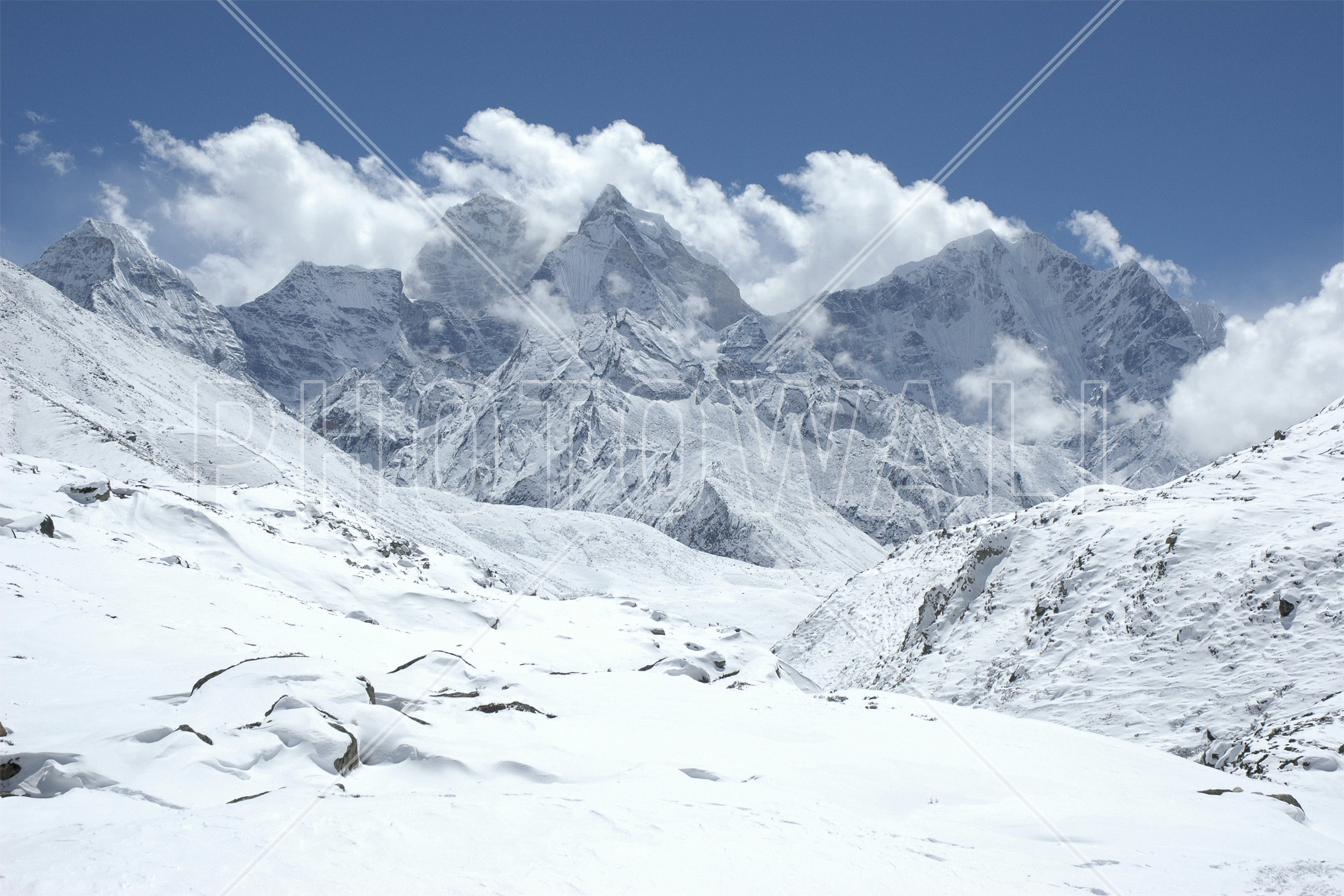 Himalaya - Wallpaper - Himalaya B W , HD Wallpaper & Backgrounds