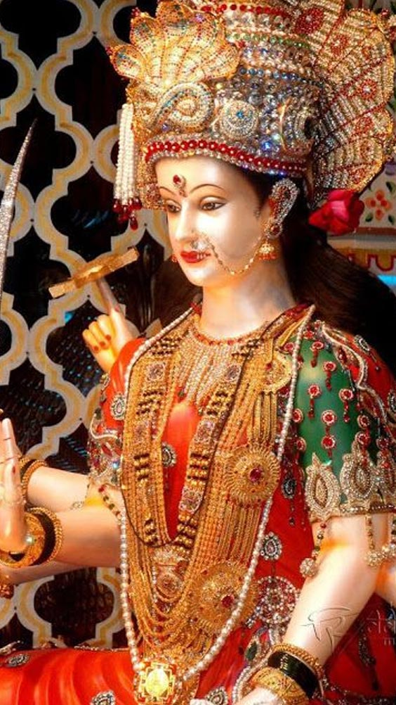 Photo Durga Mata Murti - Durga Mata Ki Photo Full Hd , HD Wallpaper & Backgrounds