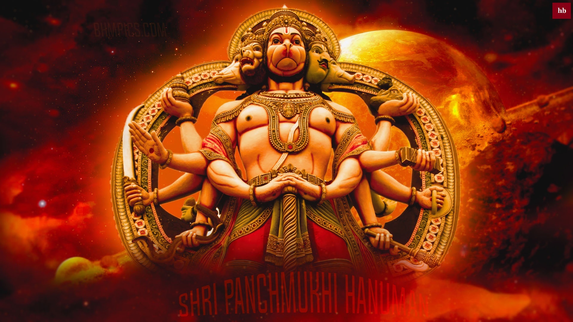 Panchmukhi Hanuman 1920x1080p Wallpapers - Jama Masjid Raviryala , HD Wallpaper & Backgrounds