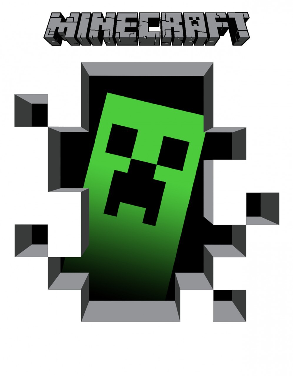 Creeper Clipart - Minecraft Logo For T Shirt , HD Wallpaper & Backgrounds