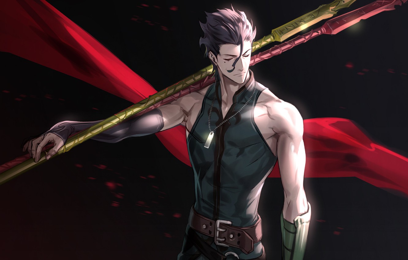 Photo Wallpaper Anime, Art, Fate Stay Night, Lancer, - Diarmuid Ua Duibhne Fate , HD Wallpaper & Backgrounds