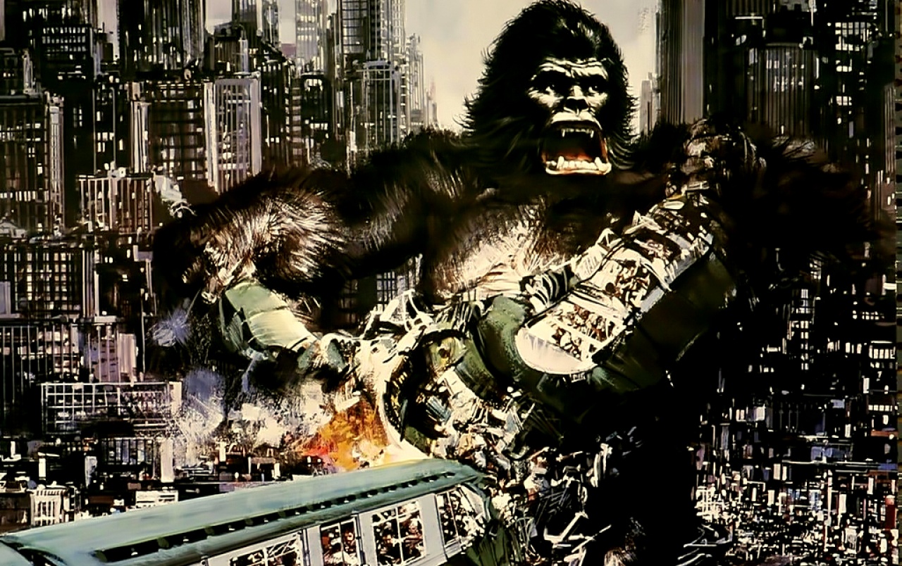 The Art Of King Kong Wallpapers - King Kong 1976 Movie Poster , HD Wallpaper & Backgrounds
