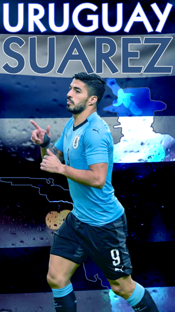 Suarez Uruguay World Cup Russia 2018 Mobile Wallpaper - Poster , HD Wallpaper & Backgrounds