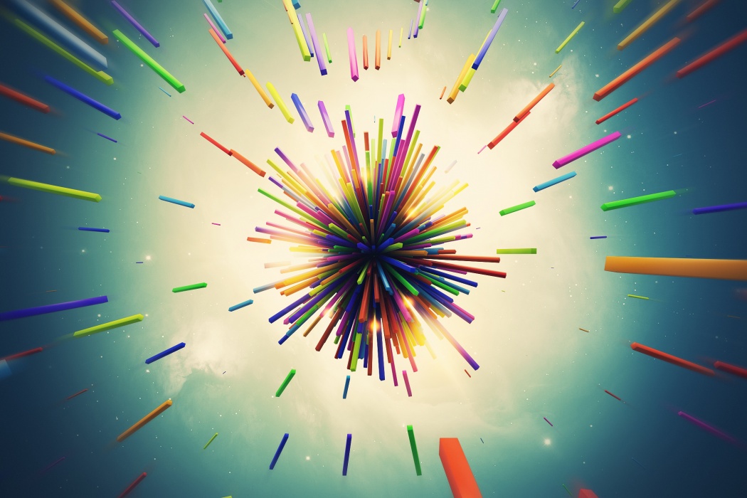 Abstract Bars Explosion - Cool Abstract Background Image 1080p , HD Wallpaper & Backgrounds