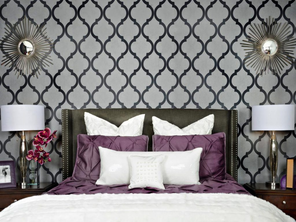Dekorasi Dinding Kamar Dengan Menggunakan Wallpaper - Best Wallpaper Design In Black And White , HD Wallpaper & Backgrounds