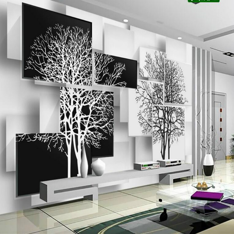 Desain Wallpaper Dinding Ruang Tamu - Paredes En 3d Para Salas , HD Wallpaper & Backgrounds