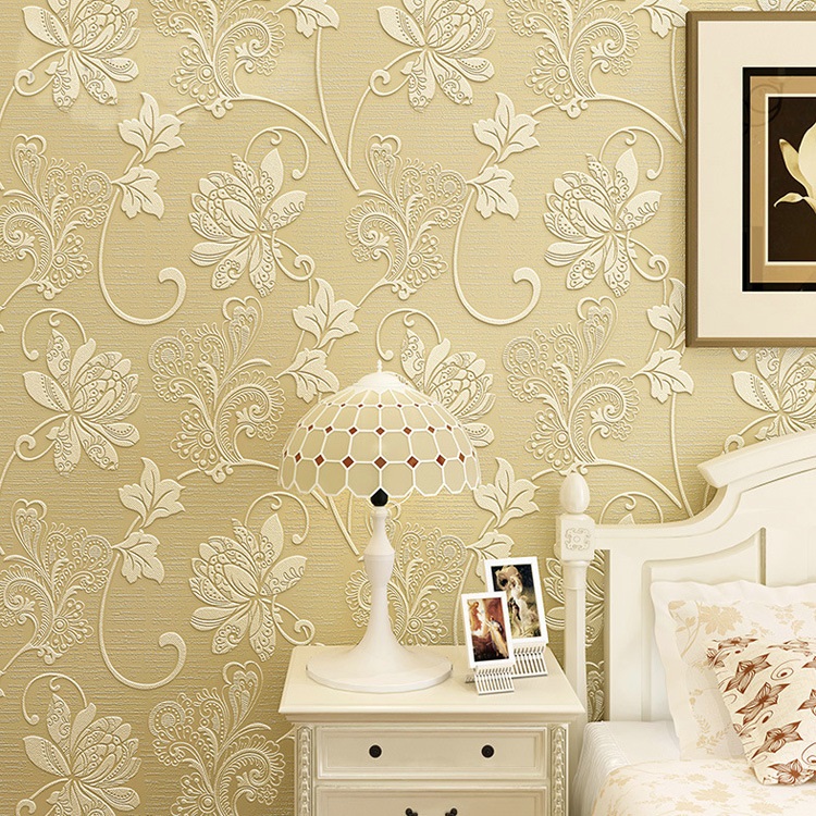 Royal Bunga Timbul Kamar Modern Wallpaper Dinding Elegan - Dinding Elegan Untuk Kamar , HD Wallpaper & Backgrounds