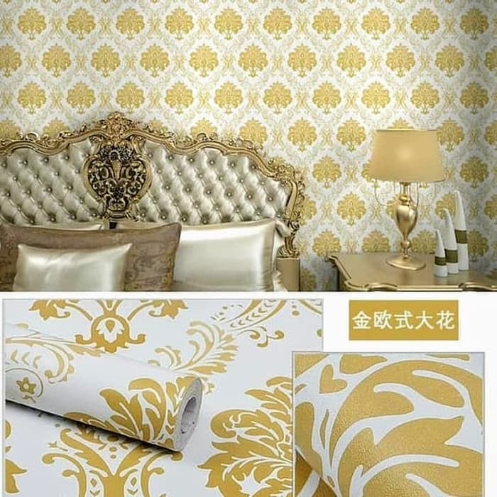 Dinding Batik Gold , HD Wallpaper & Backgrounds