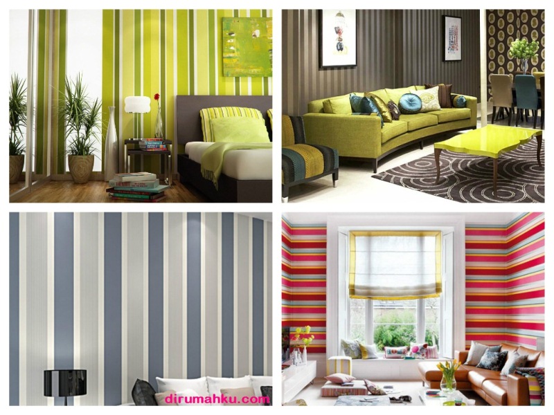 Wallpaper Dinding Ruang Tamu Grais - Green Bedroom Ideas , HD Wallpaper & Backgrounds