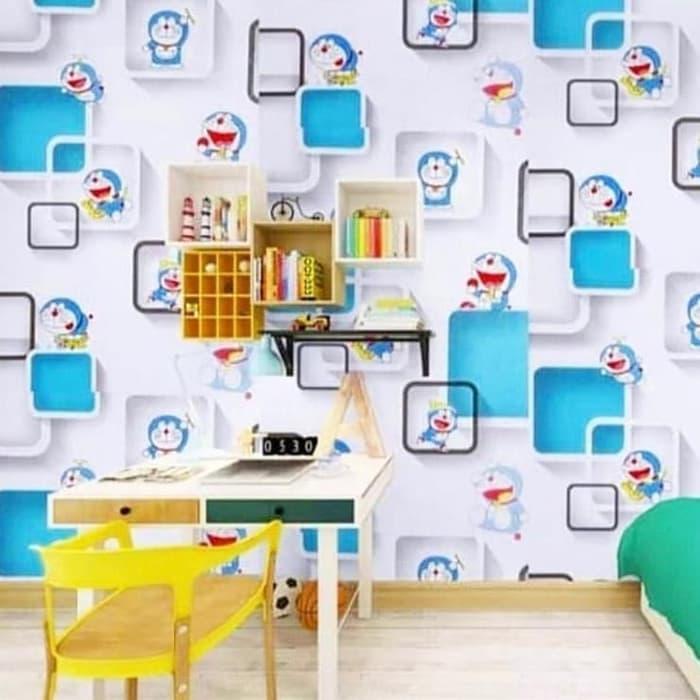 Motif Wallpaper Kamar - Harga Wallpaper Dinding Doraemon , HD Wallpaper & Backgrounds