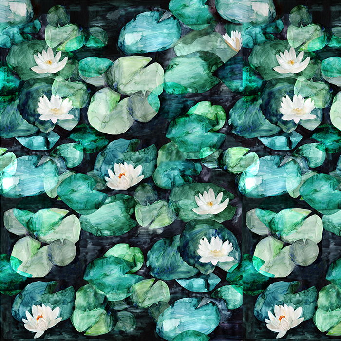 Lily Pads Watercolor Wallpaper - Lily Pad Watercolour , HD Wallpaper & Backgrounds