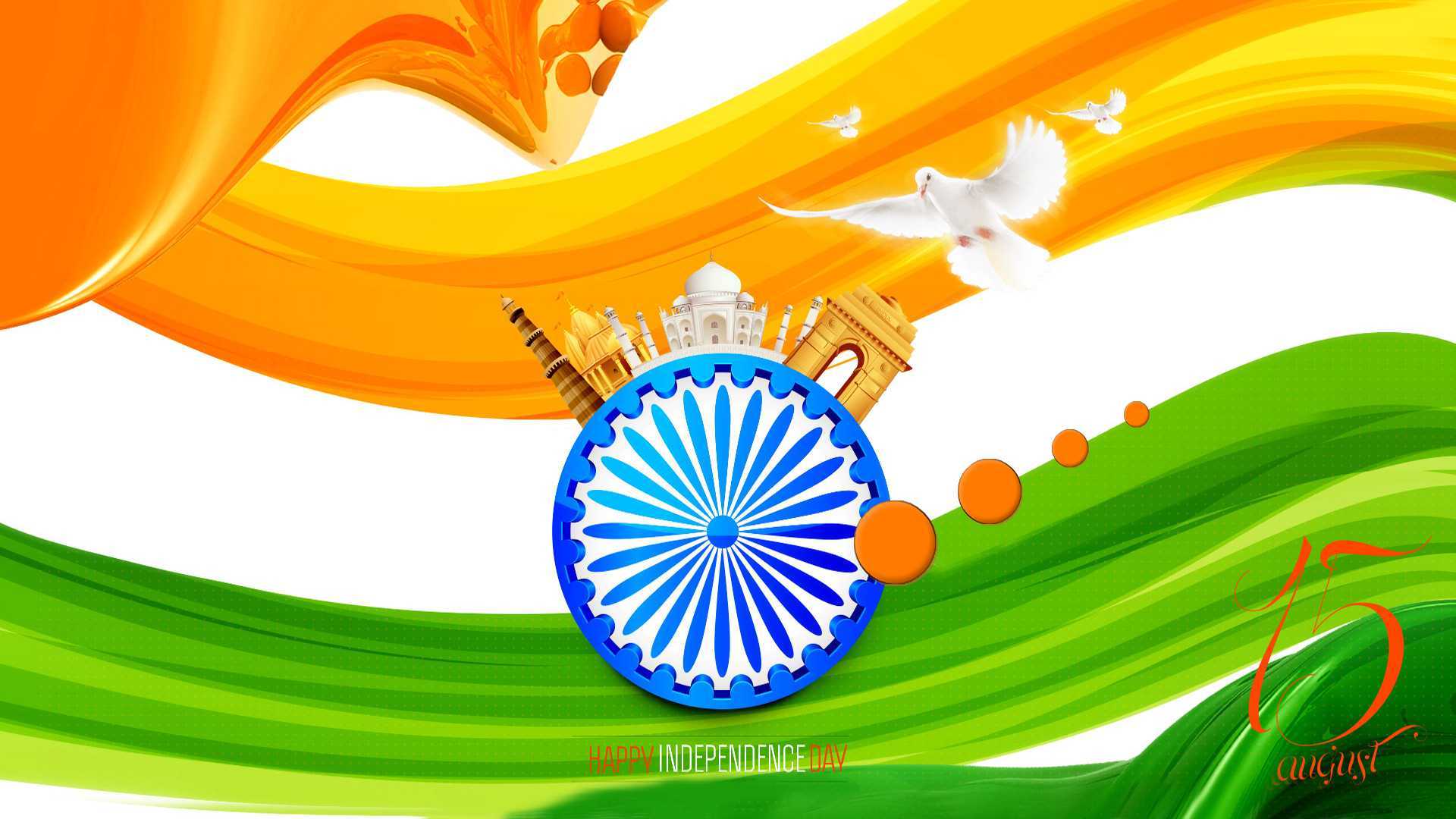 Best Tiranga Wallpaper - Happy Independence Day 2018 Hd , HD Wallpaper & Backgrounds