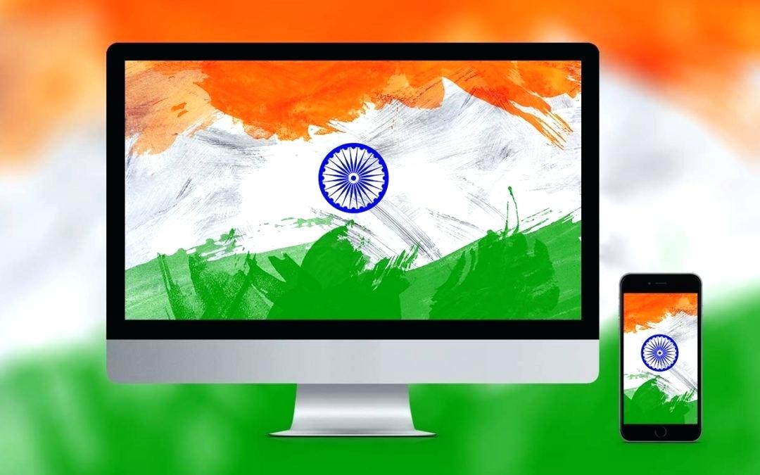 Tiranga Image Beautiful Flag Wallpapers Happy Independence - India Flag Wall Paper , HD Wallpaper & Backgrounds