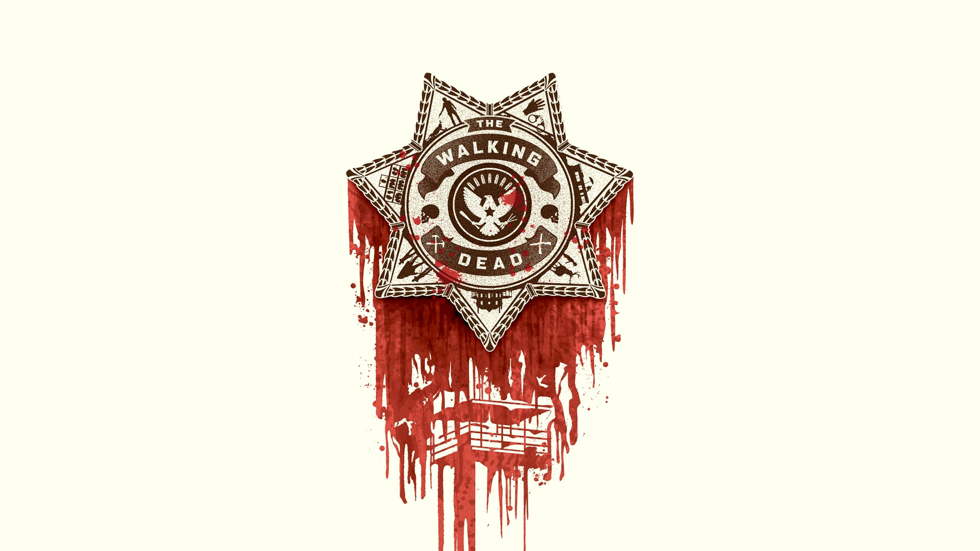 The Walking Dead - Walking Dead Apple Logo , HD Wallpaper & Backgrounds