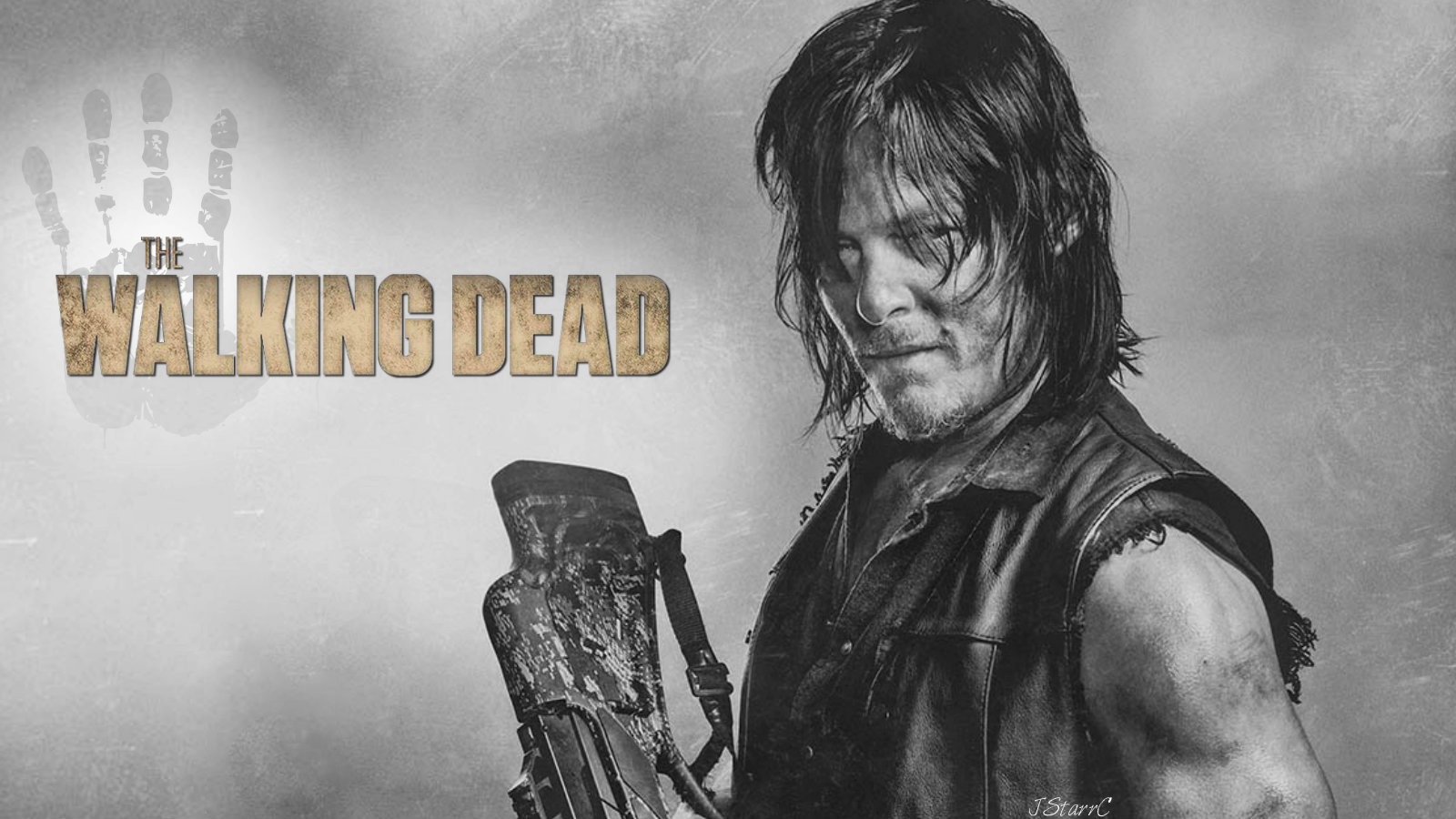 Daryl Dixon - Walking Dead Hd Daryl , HD Wallpaper & Backgrounds