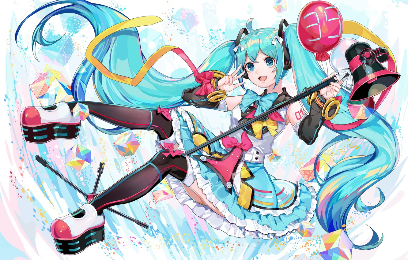 Photo Wallpaper Girl, Hatsune Miku, Vocaloid, Vocaloid, - Hatsune Miku , HD Wallpaper & Backgrounds