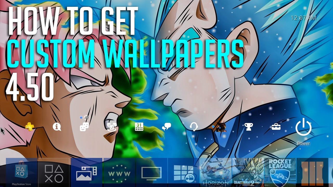 Ps4 How To Add Custom Wallpapers Use Any Photo You - Goku Black E Vegeta , HD Wallpaper & Backgrounds