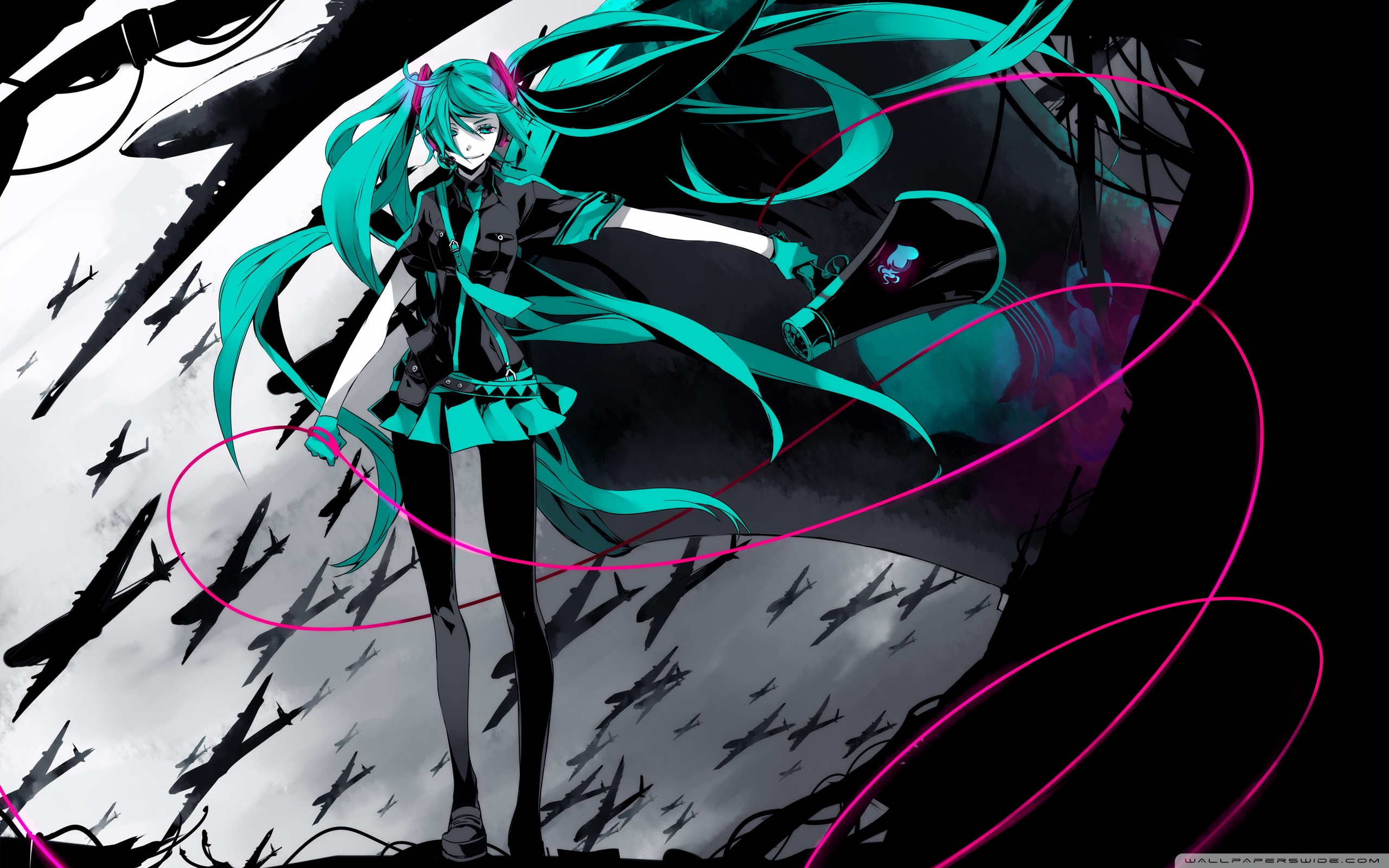 Wide - Miku Hatsune Wallpaper Hd , HD Wallpaper & Backgrounds