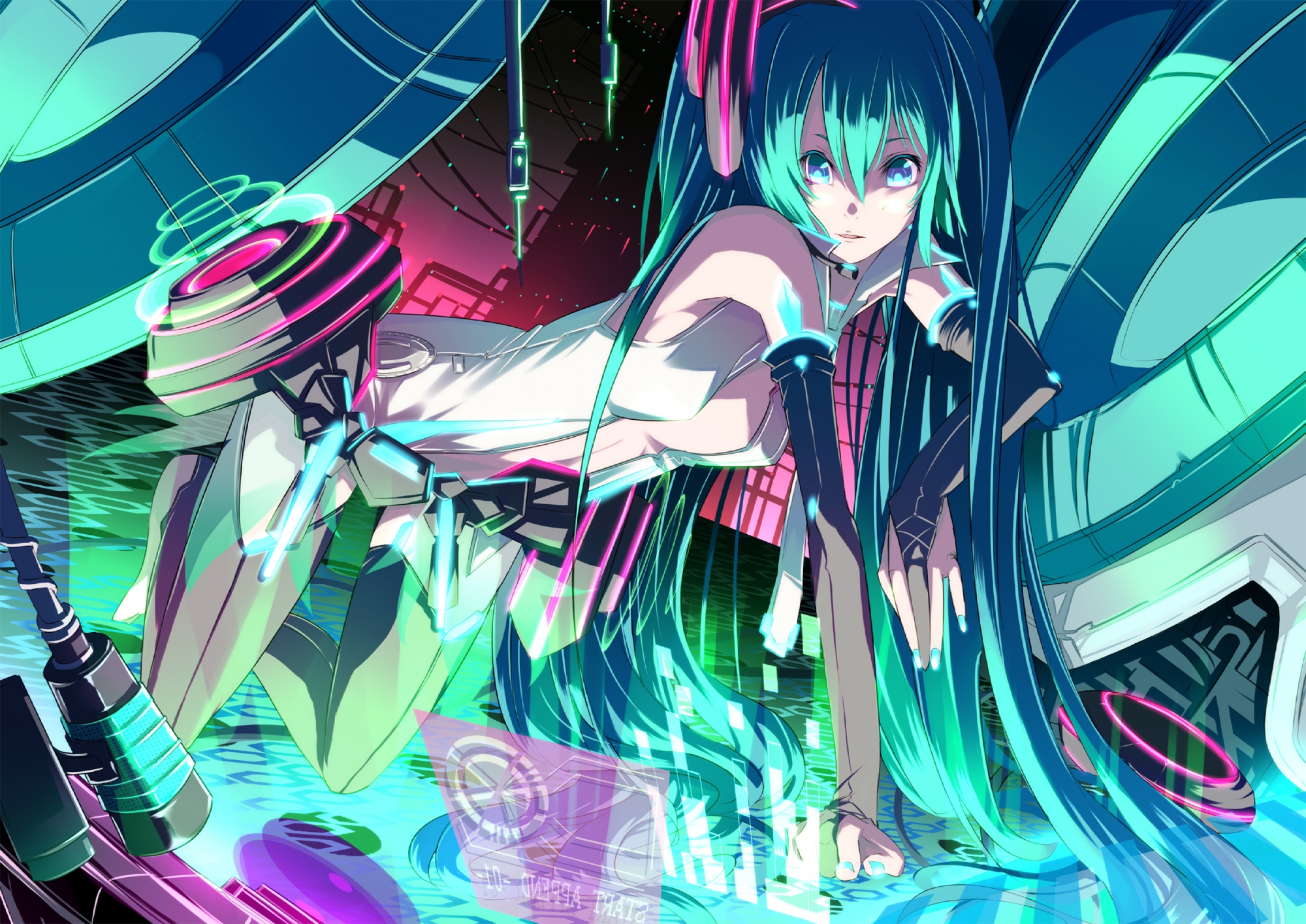 Hatsune Miku Wallpaper - Miku Hatsune , HD Wallpaper & Backgrounds