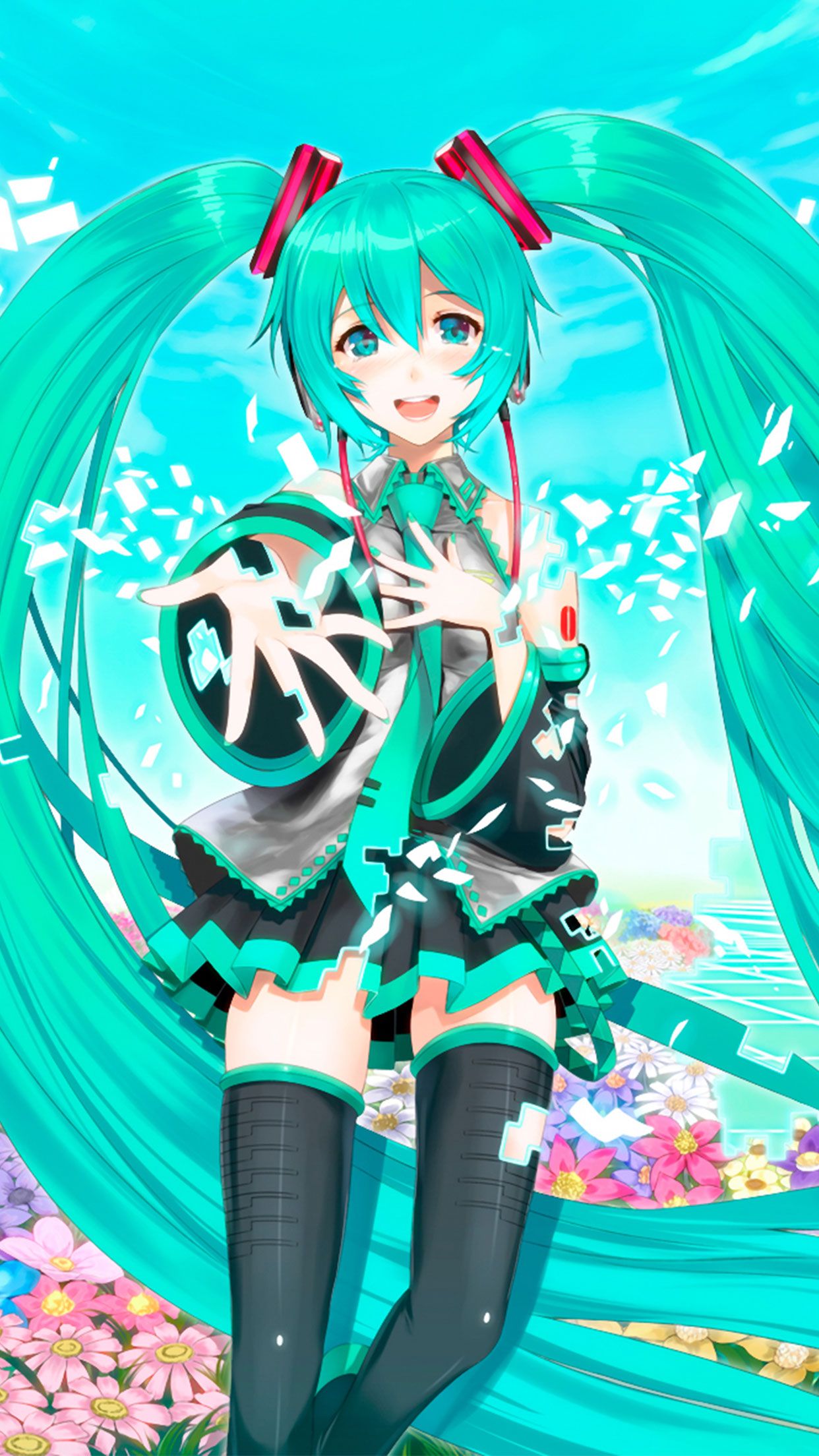 Hatsune Miku Anime Wallpaper For - Hatsune Miku Wallpaper Android , HD Wallpaper & Backgrounds