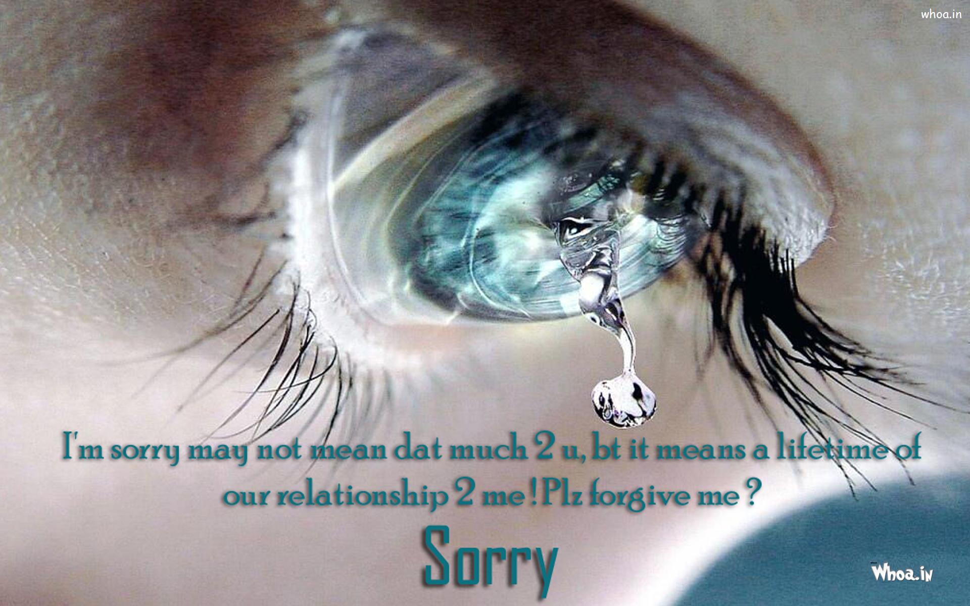 Beautiful Sorry Images With Lovely Quotes - Sad Sorry Image Hd , HD Wallpaper & Backgrounds