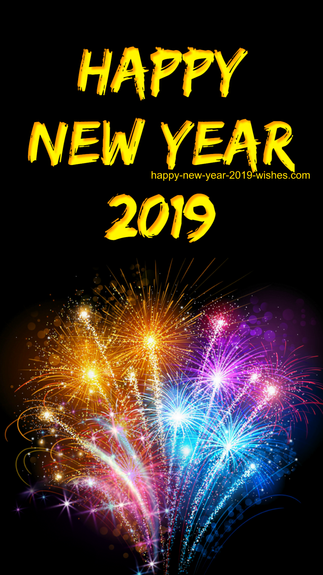 Best Happy New Year Wallpaper 2019 94 For Your Background - Unique Happy New Year 2019 , HD Wallpaper & Backgrounds