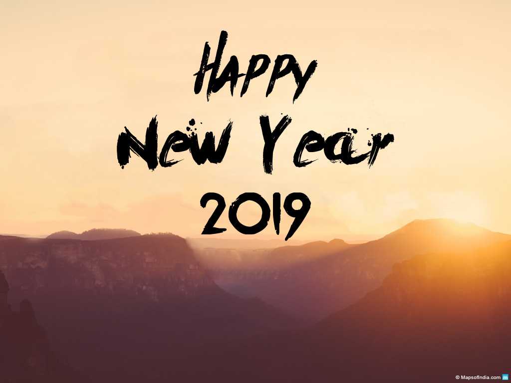New Year Wallpaper For Lovers - Happy New 2019 Snow Mountain , HD Wallpaper & Backgrounds