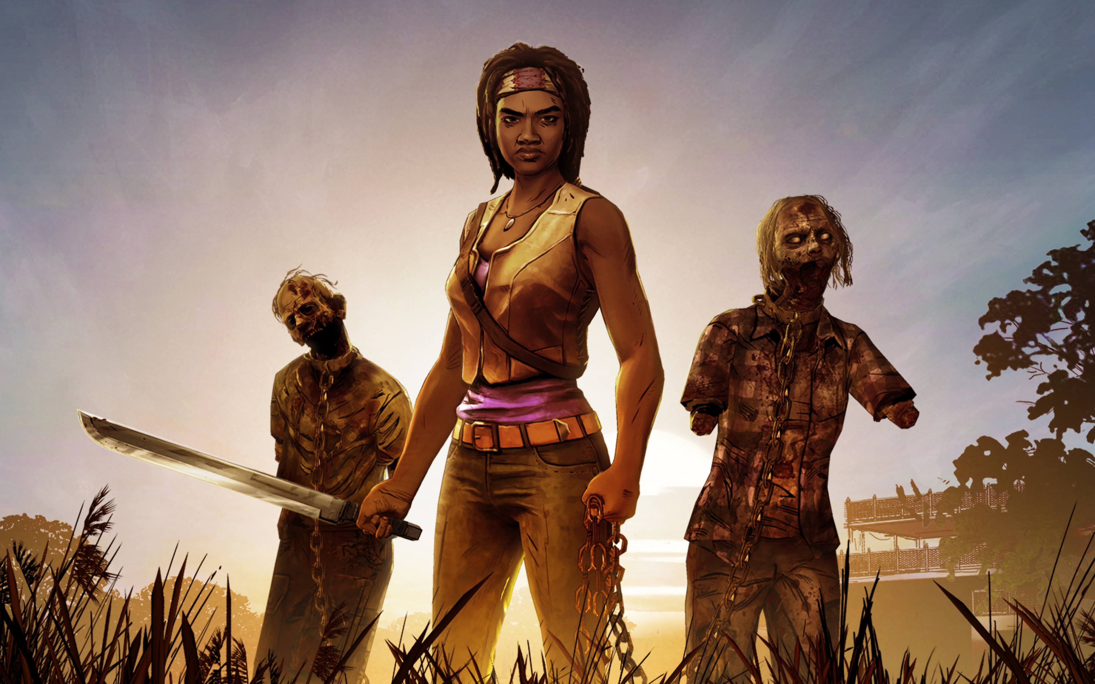 The Walking Dead - Walking Dead Game Season 4 Hd , HD Wallpaper & Backgrounds