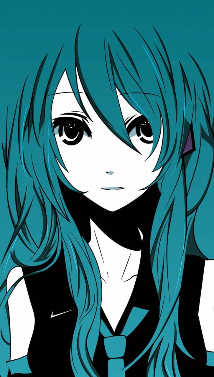 Download Hatsune Miku Wallpaper By Animefreak250 - Turquoise Hair Anime Girl , HD Wallpaper & Backgrounds