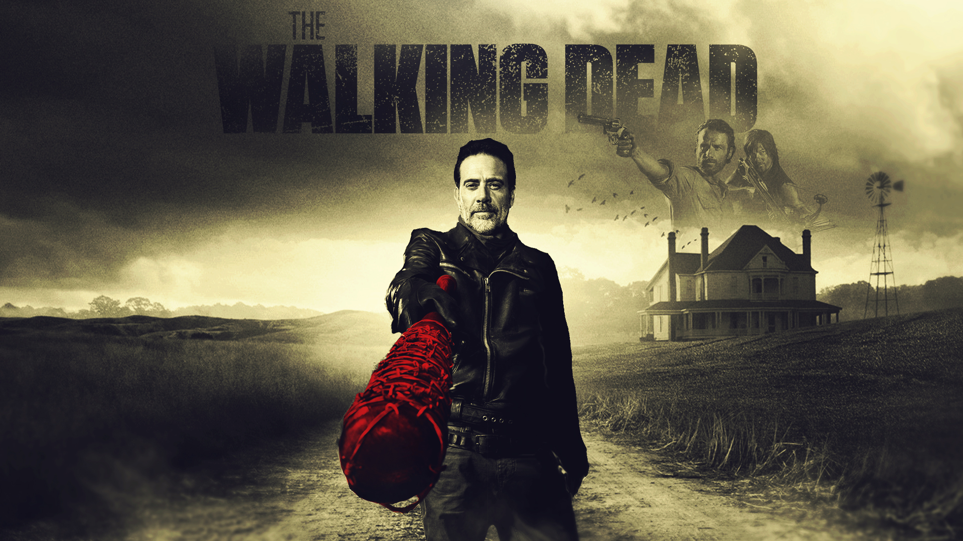 Walking Dead Negan Wallpaper - Walking Dead Temporada 8 , HD Wallpaper & Backgrounds