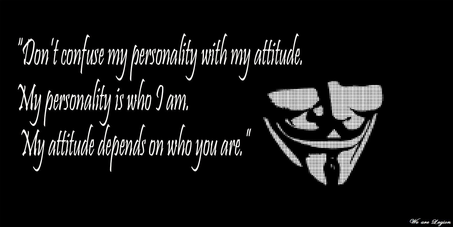 My Attitude Wallpaper Pc - Anonymous Wallpaper 2019 , HD Wallpaper & Backgrounds