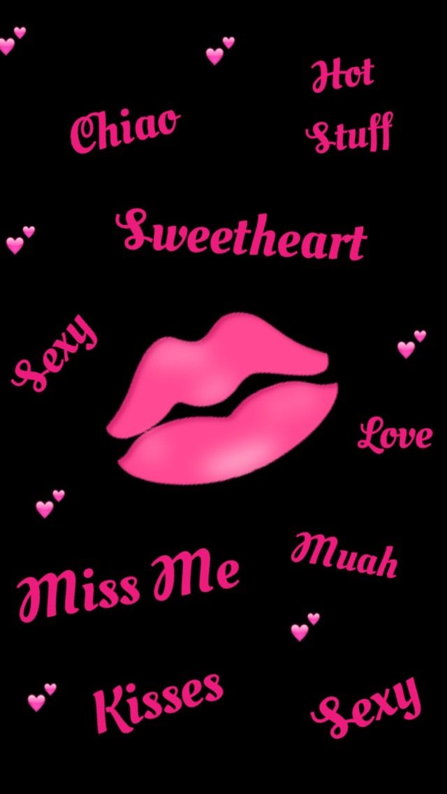 Pink And Black Love And Lips Wallpaper - Pink And Black Love , HD Wallpaper & Backgrounds