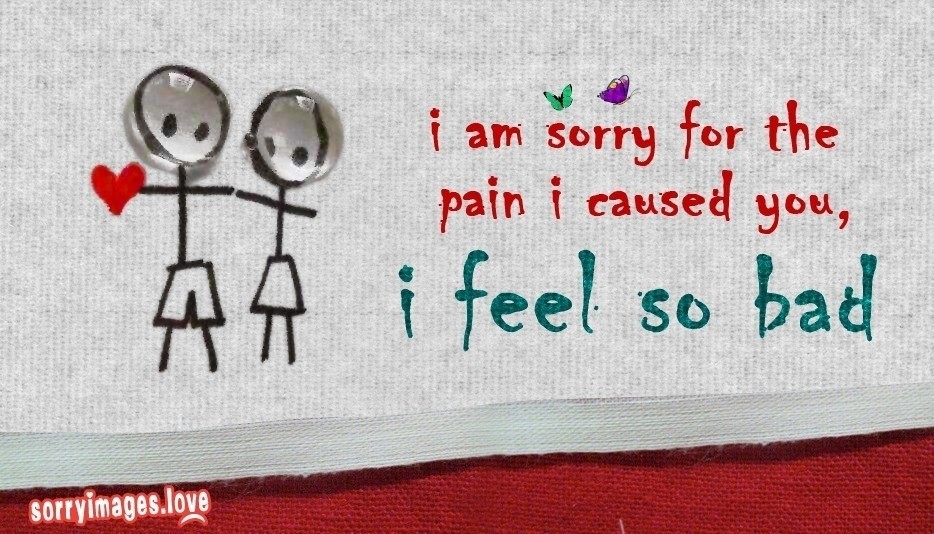 Sorry Wallpaper Images For Free Download Lover With - Feel So Bad Quotes , HD Wallpaper & Backgrounds