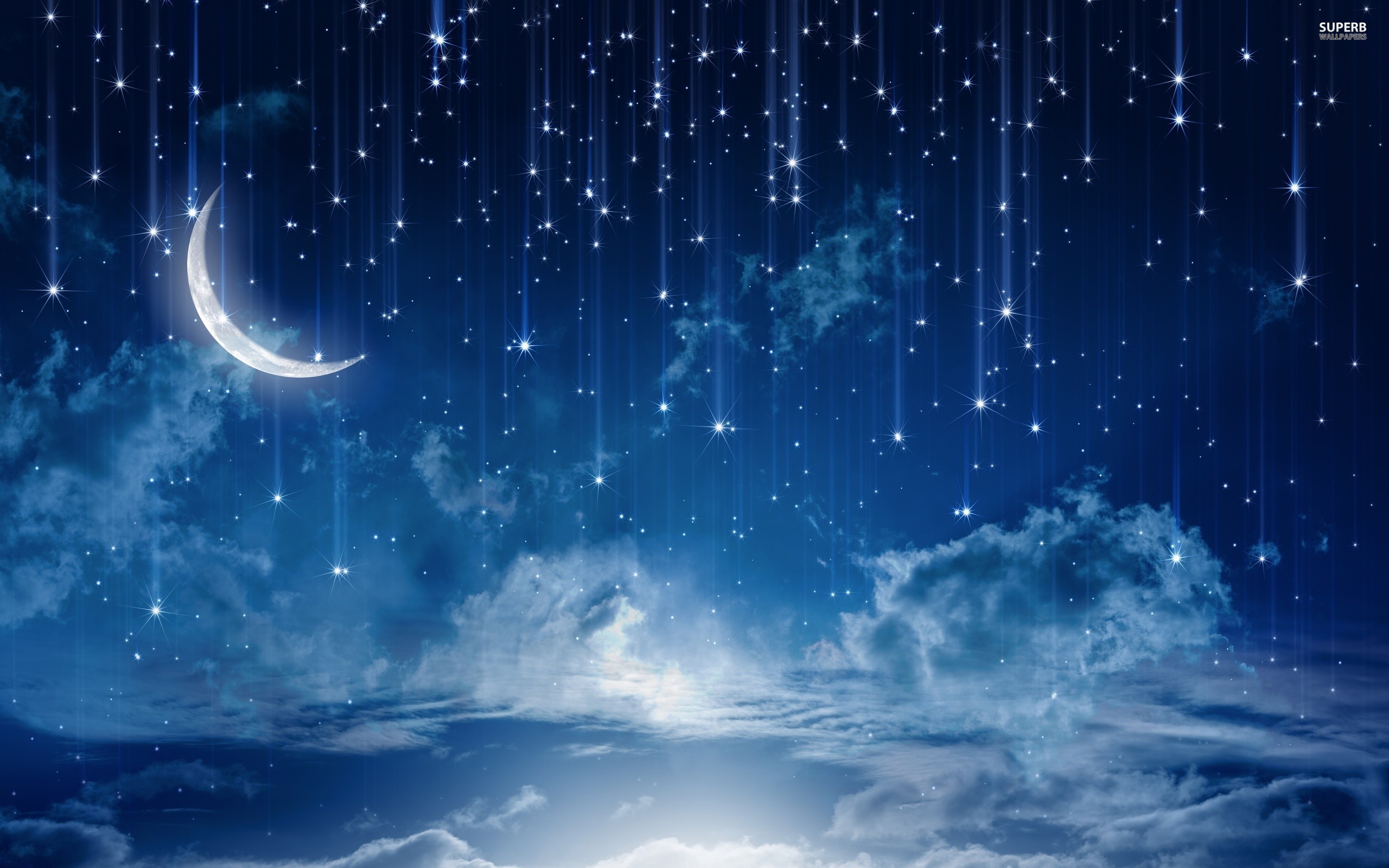 Night Sky Wide Wallpaper Anime Night Sky Background 35805