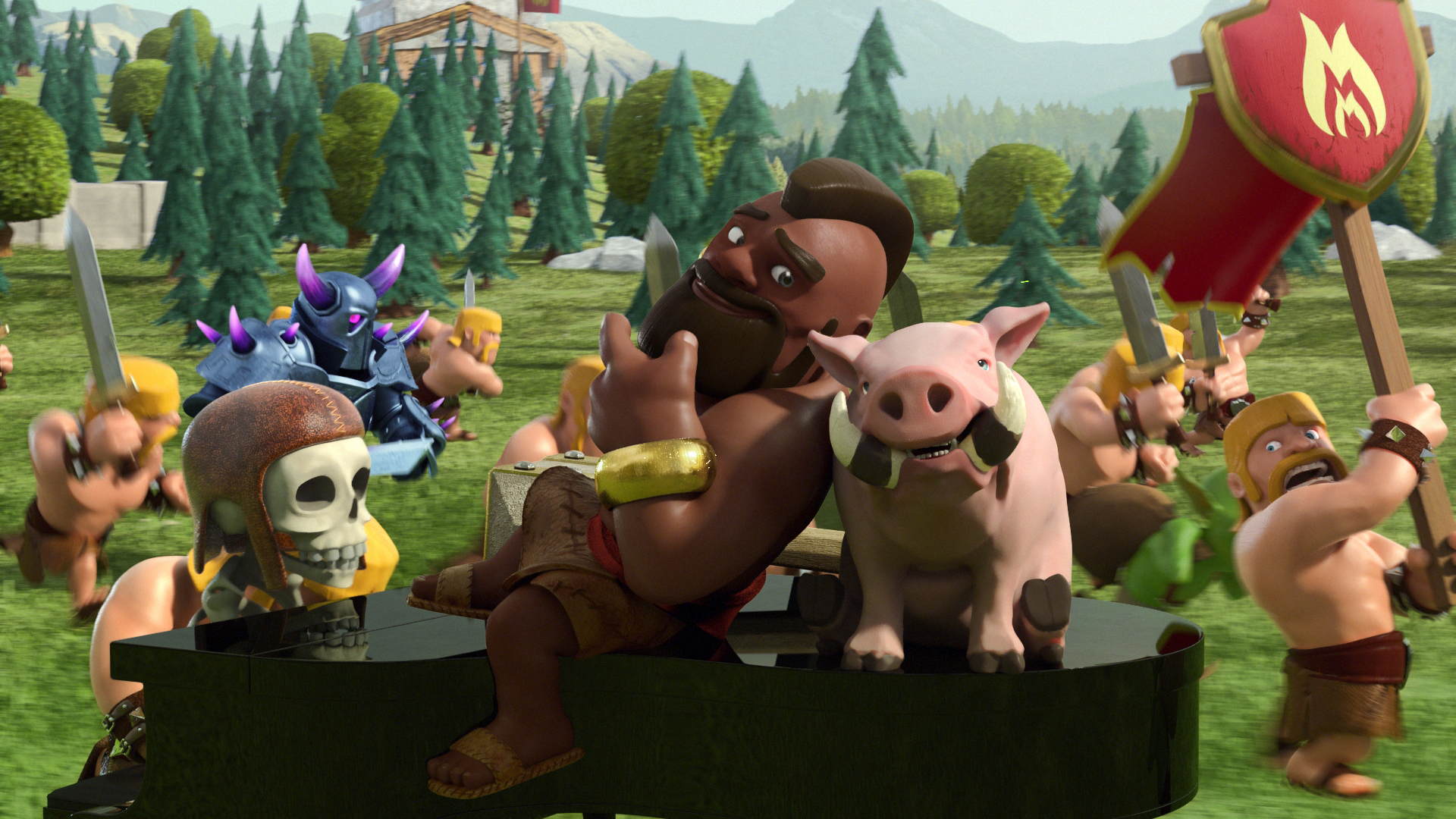 Funny Clash Of Clans Wallpaper - Clash Of Clans Hd Backgrounds , HD Wallpaper & Backgrounds