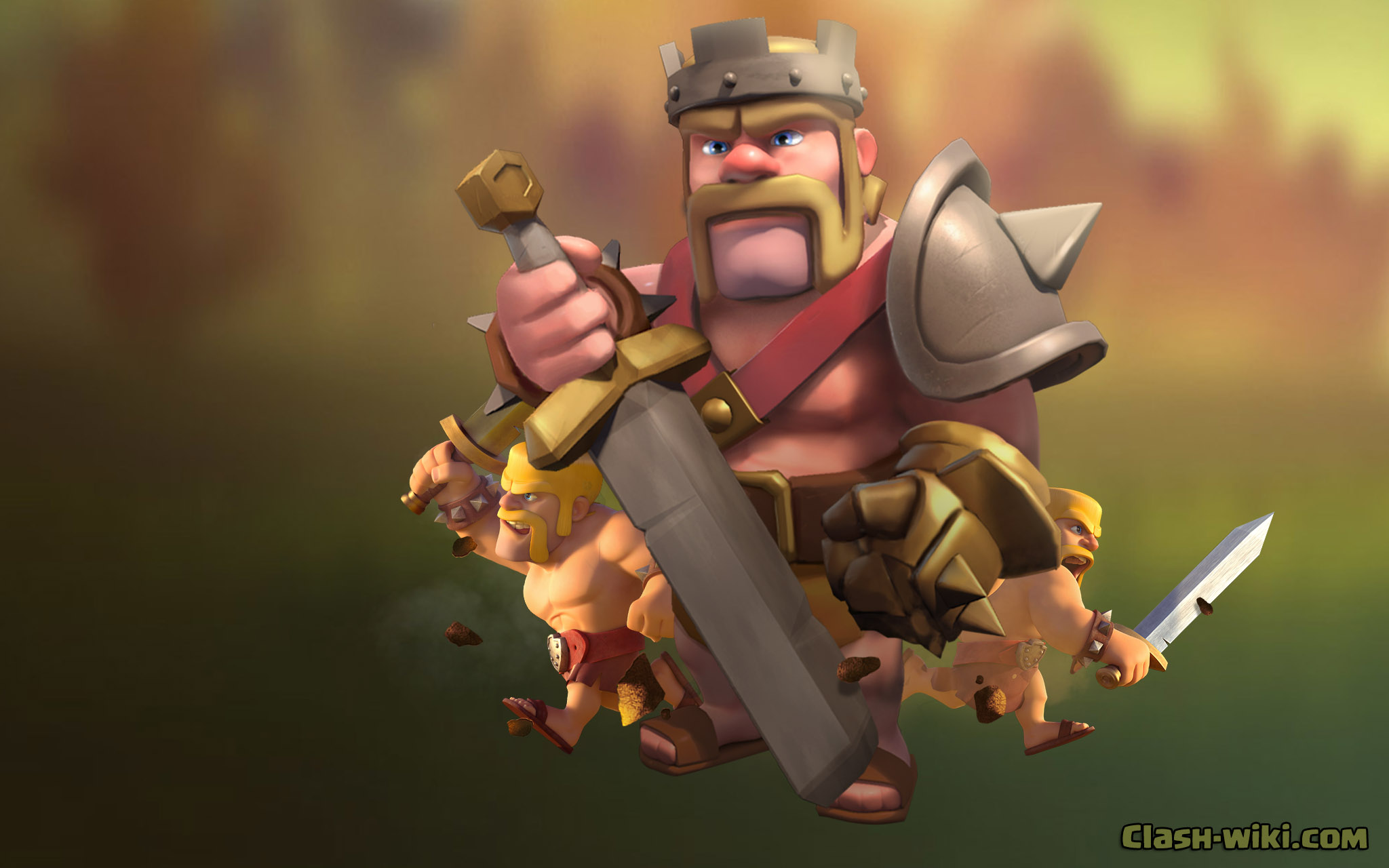 Clash Of Clans Wizard Wallpaper - Clash Of Clans Barbarian King Hd , HD Wallpaper & Backgrounds
