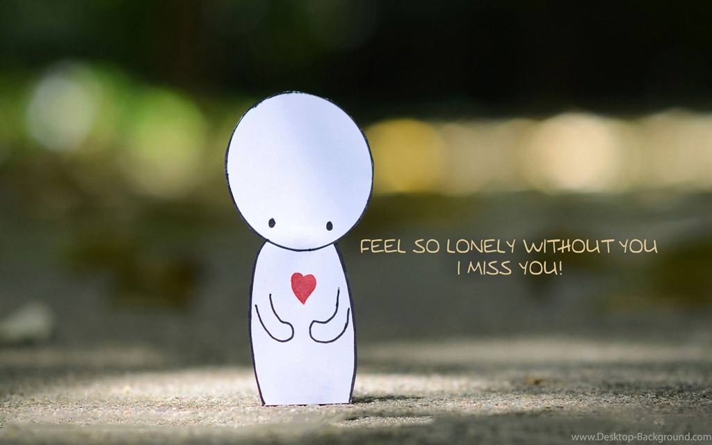 Hd I Miss You Wallpapers For Him Or Her Romantic Wallpapers - Feel Lonely Without You , HD Wallpaper & Backgrounds
