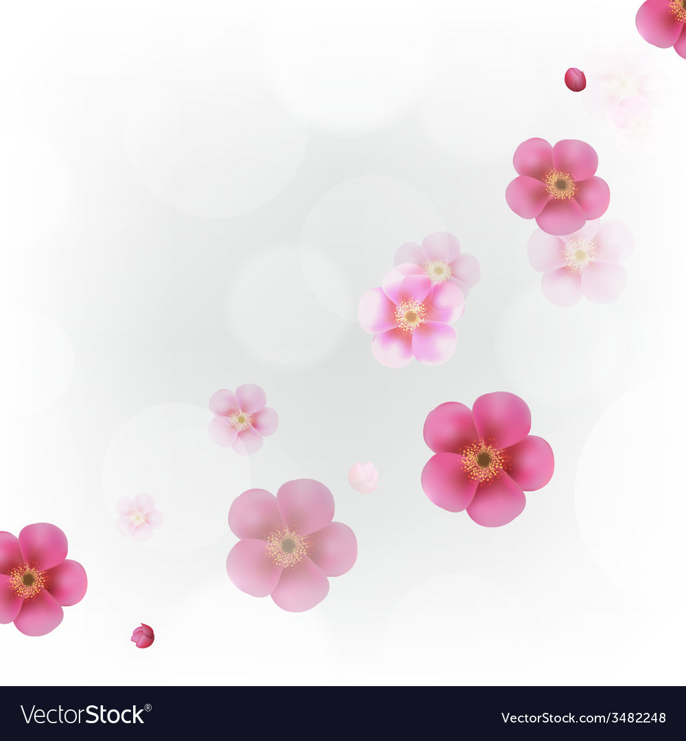Pastel Flowers Wallpaper Vector Image - Flower Wallpaper Pastel , HD Wallpaper & Backgrounds