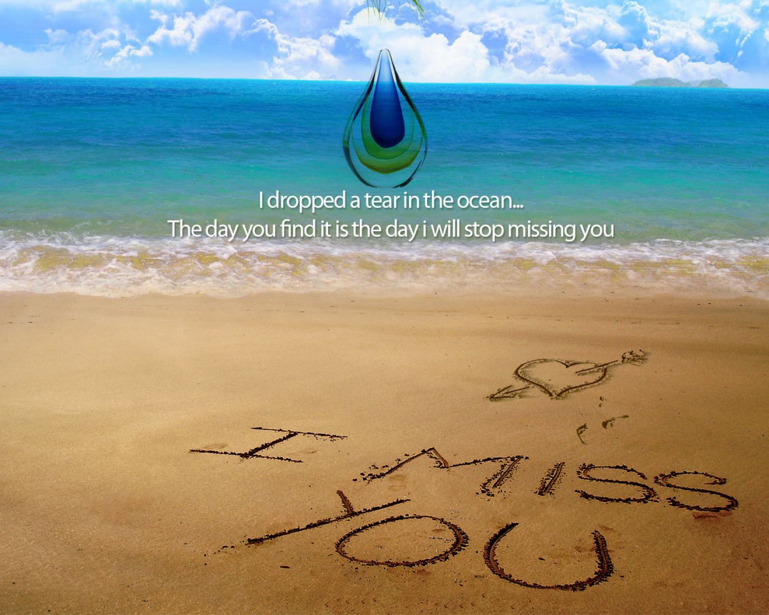 I Miss You - Zee En Strand Achtergrond , HD Wallpaper & Backgrounds