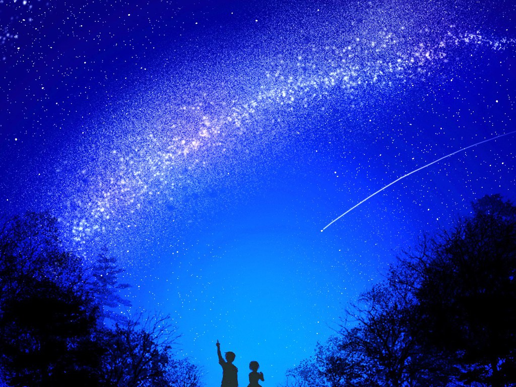 Anime Starry Night Sky Wallpapers Picture For Free You Are My