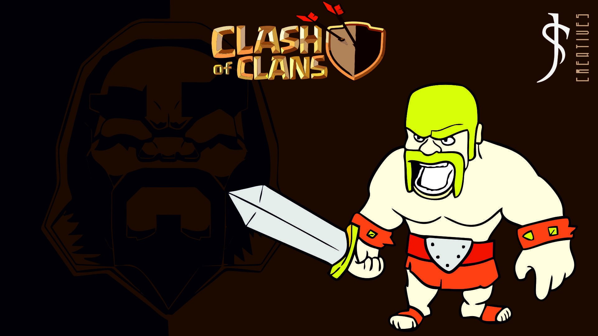 Clash Of Clans Graphics Hd Wallpaper - Cartoon , HD Wallpaper & Backgrounds