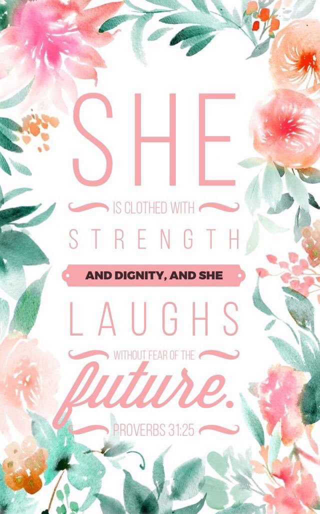 Bible Verse Iphone Wallpaper// Proverbs - Proverbs 31 25 Background , HD Wallpaper & Backgrounds