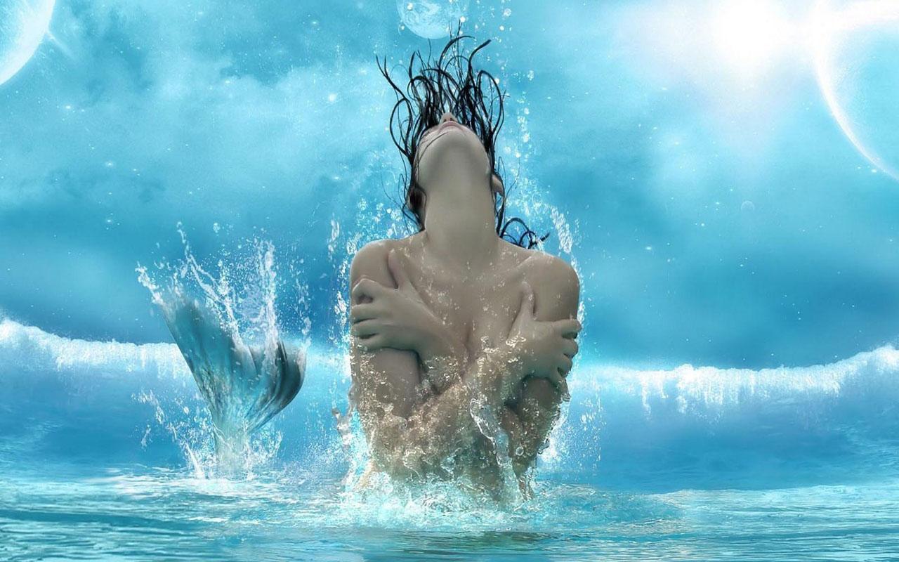 Mermaid - Trance And Water , HD Wallpaper & Backgrounds